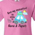 thumbnail image 4 of Inktastic Book my Reservation I'm Going To Nana and Papa's Youth T-Shirt, 4 of 5