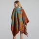 thumbnail image 3 of Nueva Moda Invierno Cálido Ponchos A Cuadros Capas Para Mujeres Chales Gruesos Envolturas Simulación Cachemira Acolchado Siesta Manta Noticed AP007116-05, 3 of 6