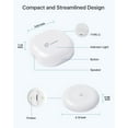 thumbnail image 6 of Loocam Water Leak Detector 3 Pack, Wireless 2.4GHz WiFi & Zigbee, Loud Alarm Sound & APP Notification, Mini Water Leak Alarm Sensor IP66 Waterproof for Home Security, 6 of 9