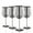 Silver, variant on WOTOR Stainless Steel Wine Glasses Set of 4, 18oz Unbreakable & Portable Stemmed Metal (Silver)