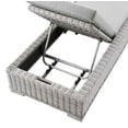 thumbnail image 4 of Modway Conway Outdoor Patio Wicker Rattan Chaise Lounge in Light Gray Gray, 4 of 10