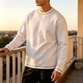 thumbnail image 6 of Stamzod Sweatshirts for Men Fall Fashion Color Block Long Sleeve Shirts Loose Casual Pullover Crewneck Sweatshirt Plus Size Fashion Clothing, 6 of 10