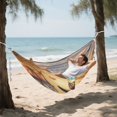 thumbnail image 6 of Wobogo Little Witch and Her Dragon Camping Hammocks 330 lb Capacity with Tree Straps and Hanging Pockets for Outside Hiking Beach Backpack Travel, 6 of 8