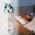 thumbnail image 4 of 12 Inch Wall Clock Battery Operated Silent Clock Decorative for Office, Kitchen, Outdoor, Living Room，Grey Dog Pattern, 4 of 4