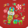 thumbnail image 4 of Inktastic Holiday Nutcracker and Candy for Christmas Boys or Girls Baby Bib, 4 of 4