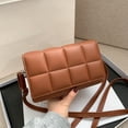 thumbnail image 2 of Bolso de cuero de PU para mujer, bolso con asa superior, informal marrón1 jinwen bolsos cruzados de mujer, 2 of 7