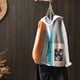 thumbnail image 4 of Spring and Autumn Women's Cardigan V-neck Sleeveless Button Print Panel Vintage Knitted Vest Fashion Casual Sweater Tank Tops, 4 of 5
