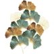 thumbnail image 1 of Pegatinas de pared de hojas de GINKGO doradas, marrones y verdes I Adhesivos de pared autoadhesivos Plantas Hierba I Decoración para salón, dormitorio, baño, cocina, pasillo, adultos y niños, 1 of 4
