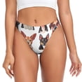 thumbnail image 1 of Balery Happy Dog Faces Collage Tangas de Algodón para Mujer con Estampado – Ropa Interior Sexy, Transpirable, G-string-XX-Large, 1 of 6