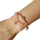 thumbnail image 4 of EeaseMX Pulsera creativa de estrella con cadena de cristal de aleación, joyería vintage para mujeres y niñas (oro rosa), 4 of 7