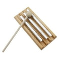 thumbnail image 1 of Campana de meditación de tres tonos, instrumento de percusión de madera con mazo, 1 of 8