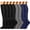 Black Gray Blue, variant on 8 Pairs Copper Compression Socks for Women & Men Circulation 15-22 mmhg - Better Blood Flow, Swelling, Best Support for Medical, Running, Nursing