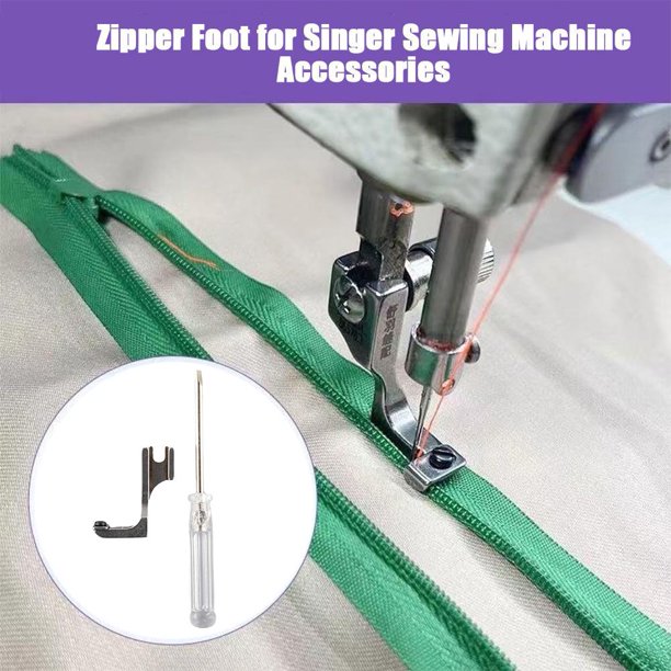 UOYOTT 1x Sewing Machines Presser Foot Narrow Zipper Zip