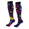 thumbnail image 6 of Carnival Stockings for Women Cropper Thigh High Cozy Compression Winter Fashion Running Womens Socks Dark Blue, 6 of 7