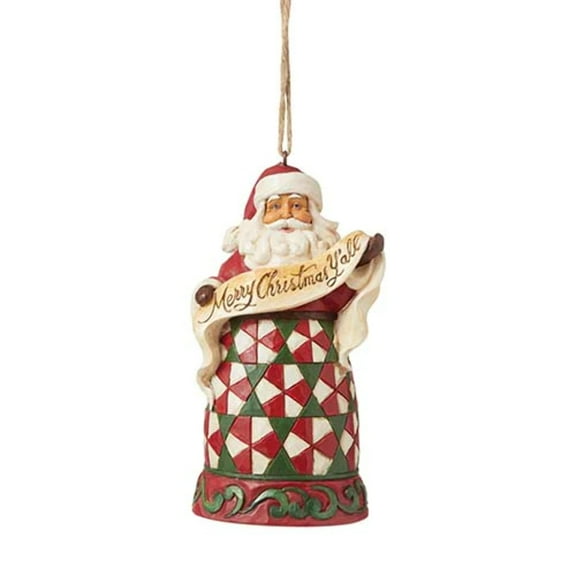 Merry Christmas Y'all - 1 Figure 4.5 Inch, Polyresin - Santa Claus Jim Shore 6008098