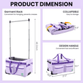 thumbnail image 6 of NAIZEA Dance Bag with Garment Rack - 28" Competition Duffle Bag - Rolling Garment Bag with Wheels - Ideal Costume Suitcase for Dancers Livestreamer Athletes - Large Capacity Enhanced Stability, 6 of 10