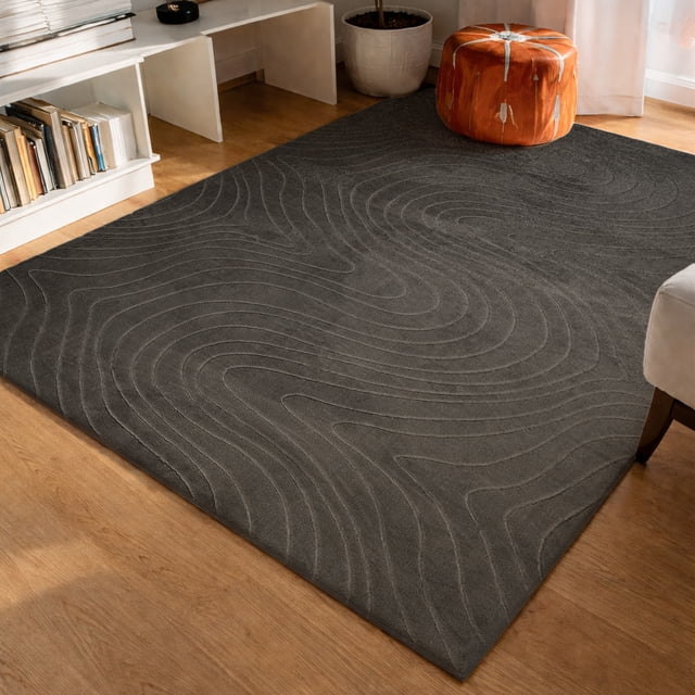 ECARPET Somos Machine Washable Contemporary/Modern Area Rug for Living Room, Bedroom, Dining Room, Entrance, Hallway and More
