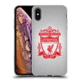 thumbnail image 1 of Head Case Designs Officially Licensed Liverpool Football Club Crest 2 White Pixel 2 Soft Gel Case Compatible with Apple iPhone XS Max, 1 of 7