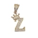 thumbnail image 4 of Cadena y dije de brillos con corona de oro laminado letra Z, 4 of 7