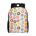 thumbnail image 1 of Fotbe Colorful Donuts Mochila de Viaje para Laptop, Mochila Ejecutiva Delgada y Resistente 15.6", 1 of 8