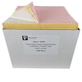 thumbnail image 1 of Trendar Paper - 3 part (White/Canary/Pink) Continuous Feed Perforated Computer Paper - Dot Matrix Paper - 9.5 x 5.5 Inches - 2400 Sheets (NOT 8.5 x 11), 1 of 4