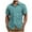 Sky Blue, variant on Men's Hawaiian Shirt Short Sleeve Floral Button Down Shirts Tropical Holiday Beach Shirts Green XXL