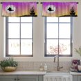 thumbnail image 3 of LALILO Kitchen Curtain Valance Witch Flying Her Rod Pocket Window Curtain 52"x 18" Set of 2, 3 of 7