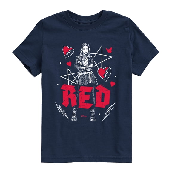 Descendants: Wicked Wonderland - Punk Red Short Sleeve Graphic T-Shirt