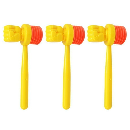 

3Pcs Kids Beating Hammer Playthings Mini Plastic Mallets Hammer Pounding Toy