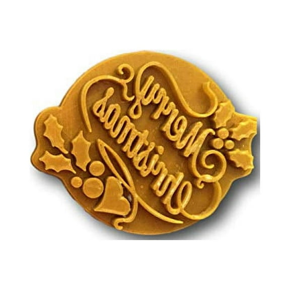 Merry Christmas Fondant Embosser, Stamp, Cookie Cutter- Fast Shipping - Sharp Edges - Exceptional Quality