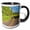 Black/White, variant on 3drose, Usa, Oregon. Columbia George, Country Backroad Through Wildflowers, 11oz Magic Transforming Mug