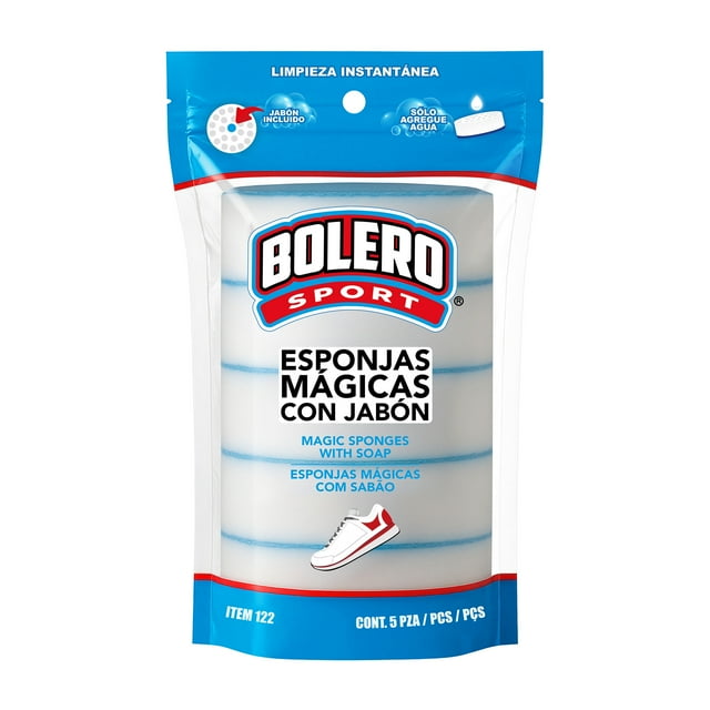 Esponjas limpiadoras Bolero mágicas para tenis sport 5 pzas