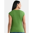 thumbnail image 3 of Time and Tru Women's Side Tie Top, Sizes XS-XXXL, 3 of 5