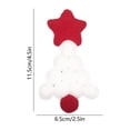 thumbnail image 3 of Leodye 1PCS Star Shaped Christmas Tree Ornaments Mini Ball Hangable Pendants for Holiday Window Home Wreath and Christmas Tree Atmosphere Decoration -4.5x2.5in, 3 of 7