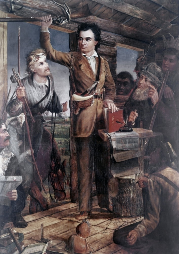 Stephen Fuller Austin /N(1793-1836). American Colonizer In Texas. Austin Issuing The Title To A 