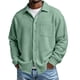 thumbnail image 1 of Top Abrigo Hombres Sólido Casual Manga Larga Botón Arriba Camisa para el Uso Diario de Verano, Moda Al Aire Libre Tops, 1 of 7