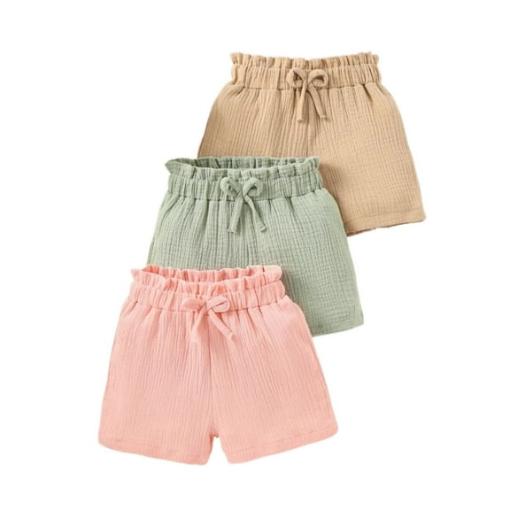 Utlike Girls Summer Outfit 3 Piece Set Casual Comfortable Elastic Waist Shorts And Top Toddler Play Clothes For Daily Wear Cute Clothing Set For Girl Size 9 Years-10 Years