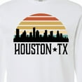 thumbnail image 4 of Inktastic Houston Texas Skyline Retro Long Sleeve T-Shirt, 4 of 5
