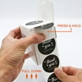 thumbnail image 6 of Infi-Touch 1.5" Black Round Natural Kraft Paper Thank You Stickers 500 Ct, 6 of 7