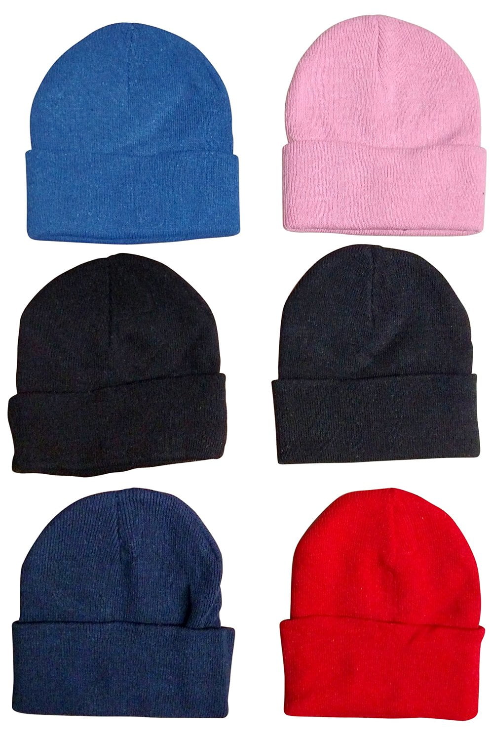Yacht & Smith - 6 Pack Of excell Kids Winter Beanie Hat Assorted Colors ...