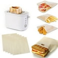 thumbnail image 5 of CNKOO 2024 New 5PCS Toaster Bags Reusable For Grilled Cheese Sandwich Non-Stick Heat Resistants, 5 of 5
