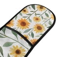 thumbnail image 4 of Yayeee Double Oven Mitt Kitchen Heat Resistant Baking 35" x7" Quilted Glove, Sunflowers and Leaves Pattern, 4 of 6