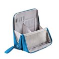 thumbnail image 1 of Methold Bolsa de maquillaje de gran capacidad con compartimentos Todo organizado fácilmente Bolsa de maquillaje grande Carpetas de archivos azul, 1 of 6