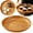 C, variant on Zoowood Japanese Tea Serving Tray Round Wood Grain Plastic Tray for Coffee Table Ottoman Cup Plate A 20x20