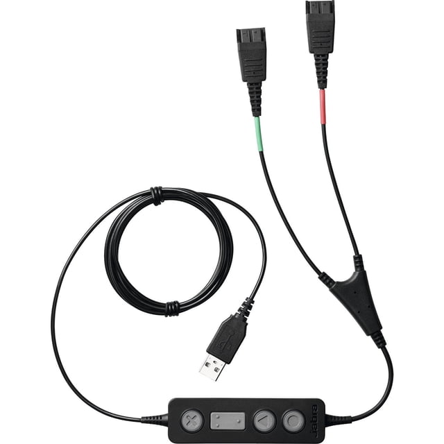 Cable Jabra Link 265 USB/QD para capacitación, negro