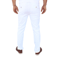 thumbnail image 4 of Pantalón de gabardina stretch John Silver  Corte recto color blanco, 4 of 5