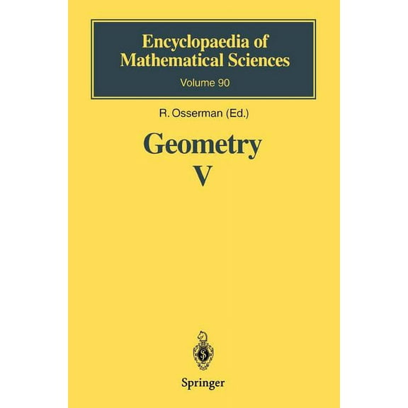 Encyclopaedia of Mathematical Sciences Geometry V: Minimal Surfaces, Book 90, (Paperback)