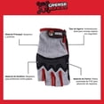 thumbnail image 2 of guantes pro fingerless grande 1 par, 2 of 7