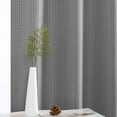 thumbnail image 3 of Curtainking Waffle Weave Textured Curtains 84 inch Farmhouse Light Filtering Drapes for Living Room Bedroom Grommet Window Curtain 2 Panels Grey, 3 of 7
