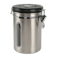 thumbnail image 1 of CHICIRIS Boîte à Café, Conteneurs à Café 1800ml, Boîte à Café Scellée, Design de Fenêtre, Évent Unidirectionnel, Acier Inoxydable, pour Stockage de Grains de Café, 1 of 8